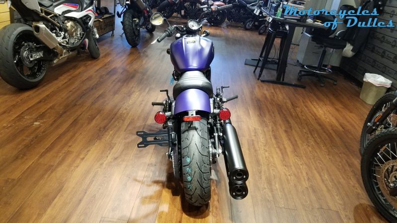 2023 Indian Motorcycle Scout Bobber Sixty  in a Spirit Blue Metallic exterior color. Motorcycles of Dulles 571.934.4450 motorcyclesofdulles.com 