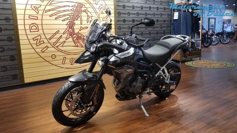 2023 Triumph Tiger 900 in a Sapphire Black exterior color. Motorcycles of Dulles 571.934.4450 motorcyclesofdulles.com 