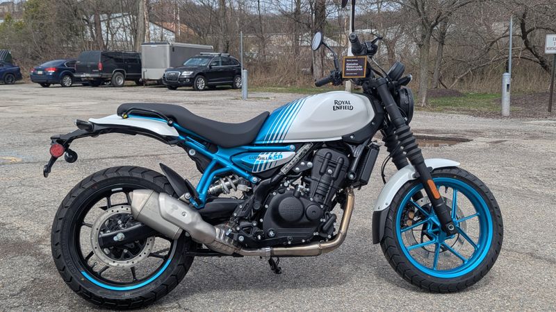 New 2026 Royal Enfield Guerrilla Brava Blue | Pitt Cycles | WARRENDALE, PA