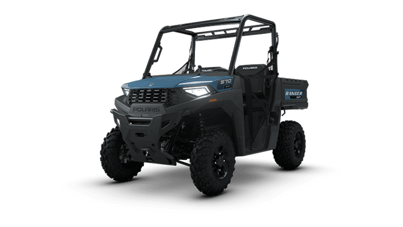 NEW 2026 POLARIS RANGER SP 570 PREMIUM  in a ZENITH BLUE exterior color. Family PowerSports (877) 886-1997 familypowersports.com