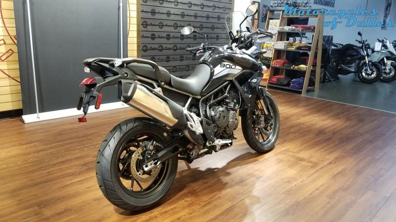 2023 Triumph Tiger 900 in a Sapphire Black exterior color. Motorcycles of Dulles 571.934.4450 motorcyclesofdulles.com 