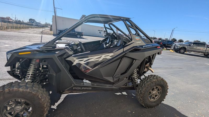 2024 POLARIS RZR PRO XP ULTIMATE  SUPER GRAPHITE in a GRAPHITE exterior color. Family PowerSports (877) 886-1997 familypowersports.com 