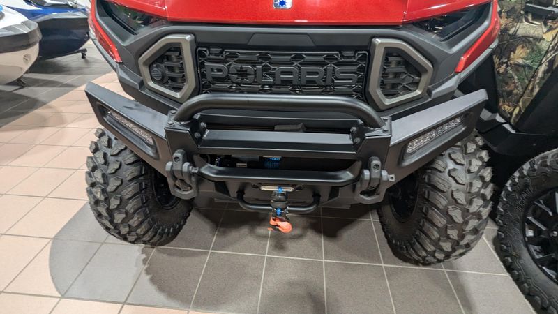 2024 POLARIS RANGER CREW XD 1500 NORTHSTAR EDITION ULTIMATE SUNSET RED in a SUNSET RED exterior color. Family PowerSports (877) 886-1997 familypowersports.com 