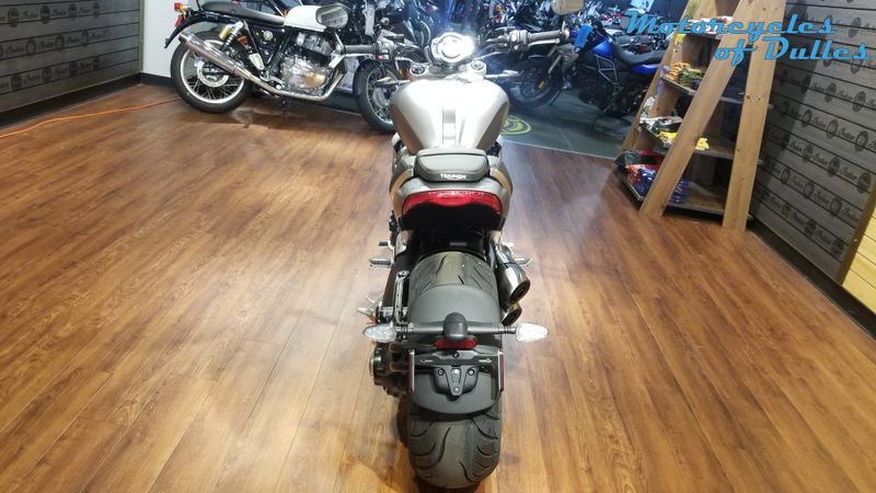 2024 Triumph Rocket 3 R  in a Matte Silve Ice exterior color. Motorcycles of Dulles 571.934.4450 motorcyclesofdulles.com 