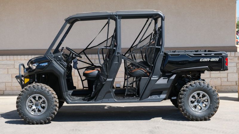 2024 CAN-AM SSV DEF MAX TEX 65 HD10 BK 24 in a BLACK exterior color. Family PowerSports (877) 886-1997 familypowersports.com 