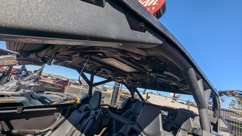 2025 CAN-AM MAVERICK X3 MAX X RS TURBO RR TRIPLE BLACK in a TRIPLE BLACK exterior color. Family PowerSports (877) 886-1997 familypowersports.com 