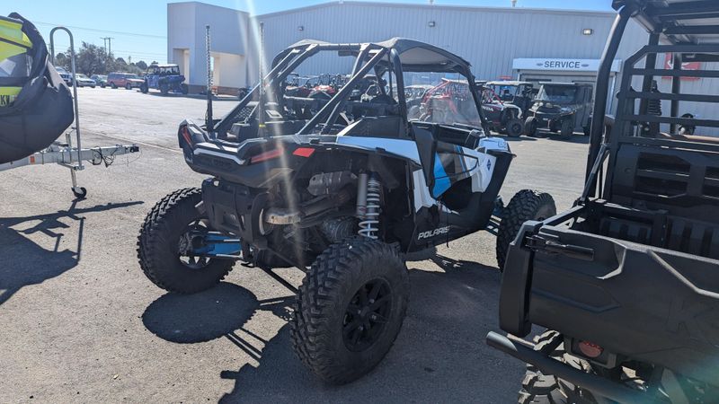 2020 POLARIS RZR XP TURBO S VELOCITY MATTE WHITE S VELOCITY in a BLUE exterior color. Family PowerSports (877) 886-1997 familypowersports.com 