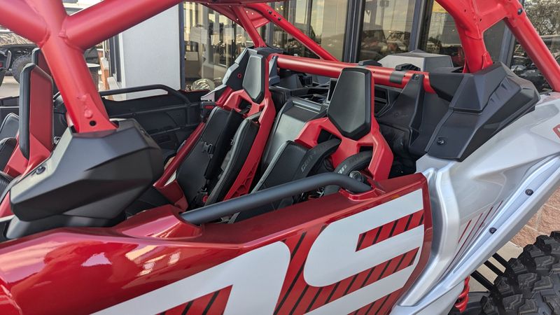 2025 Can-Am MAVERICK MAX XDS 64 TURBO RR FIERY RED AND HYPER SILVERImage 11