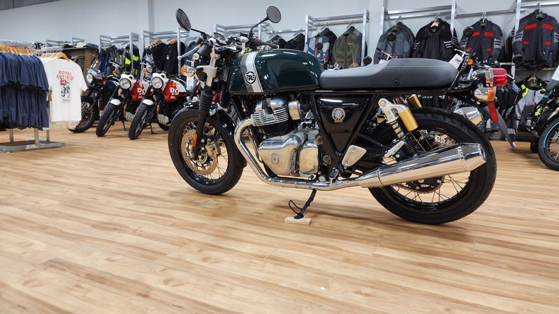 2023 Royal Enfield CONTINENTAL GT  in a BRITISH GR exterior color. Royal Enfield Motorcycles of Miami (786) 845-0052 remotorcyclesofmiami.com 