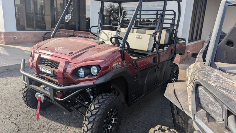 2025 Kawasaki MULE PROFXT 1000 LE RANCH EDITION METALLIC DEEP REDImage 3