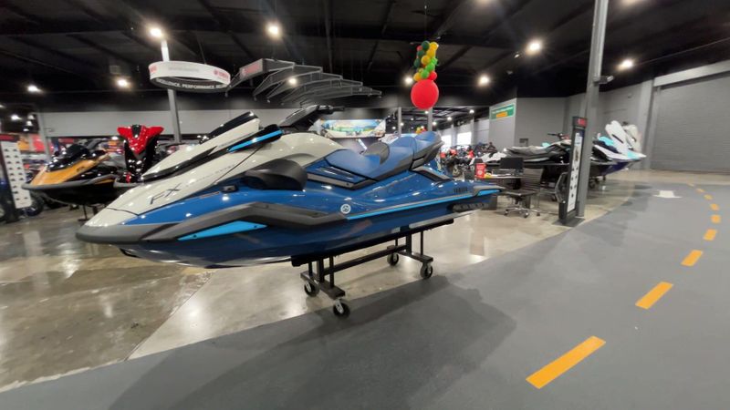2025 Yamaha FX LIMITED SVHO  in a DEEPWATER BLUE exterior color. Del Amo Motorsports of Redondo Beach (424) 390-7811 delamomotorsports.com 