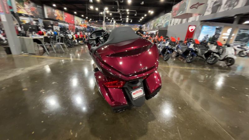 2025 Honda GOLDWING TOUR AIR BAG DCT  in a BORDEAUX RED METALLIC exterior color. Del Amo Motorsports of Redondo Beach (424) 390-7811 delamomotorsports.com 