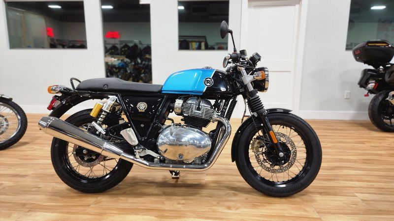 2022 Royal Enfield CONTINENTAL GT 650  in a VENTURA STORM exterior color. Royal Enfield Motorcycles of Miami (786) 845-0052 remotorcyclesofmiami.com 