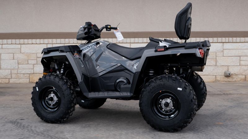 2025 POLARIS SPORTSMAN TOURING 570 EPS STEALTH GRAY in a STEALTH GRAY exterior color. Family PowerSports (877) 886-1997 familypowersports.com 