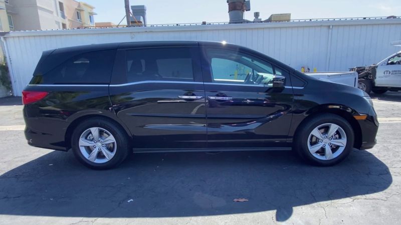 2018 Honda Odyssey EX-L in a Black exterior color and Grayinterior. BEACH BLVD OF CARS beachblvdofcars.com 