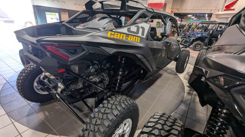 2025 Can-Am MAVERICK R MAX X RS WITH SMARTSHOX 999T DCT CARBON BLACK AND NEO YELLOWImage 9