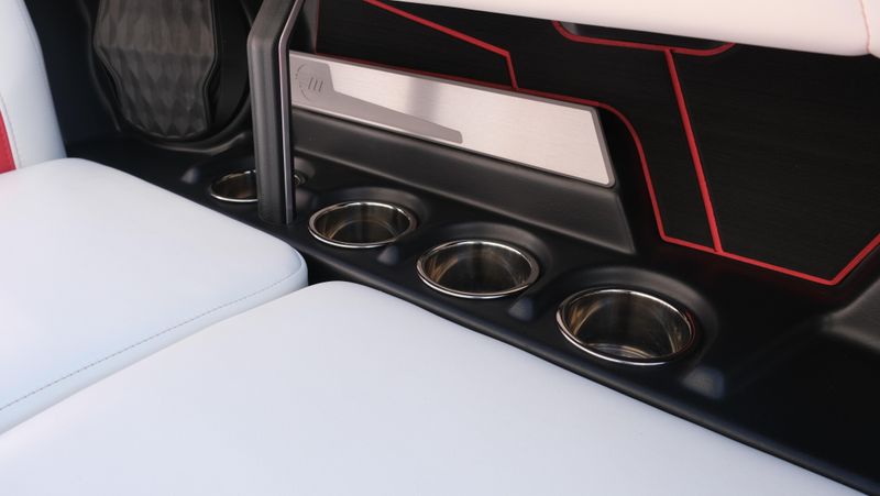 2025 MALIBU WAKESETTER 25 LSV  in a RED-BLACK-WHITE exterior color. Family PowerSports (877) 886-1997 familypowersports.com 