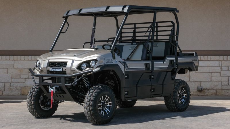 2024 KAWASAKI Mule PROFXT 1000 LE Ranch Edition in a SILVER exterior color. Family PowerSports (877) 886-1997 familypowersports.com 