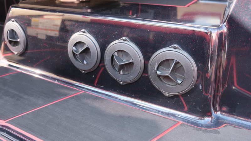 2025 MALIBU WAKESETTER 25 LSV  in a RED-BLACK-WHITE exterior color. Family PowerSports (877) 886-1997 familypowersports.com 