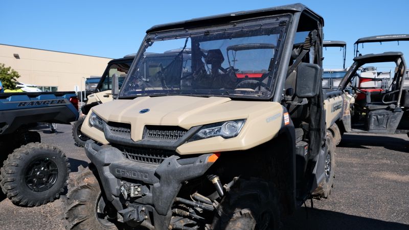 USED 2024 CFMOTO UFORCE 1000 CF1000UZ  in a TAN exterior color. Family PowerSports (877) 886-1997 familypowersports.com