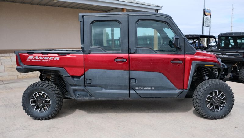 USED 2024 POLARIS RANGER CREW XD 1500 NORTHSTAR EDITION ULTIMATE SUNSET RED Image 2