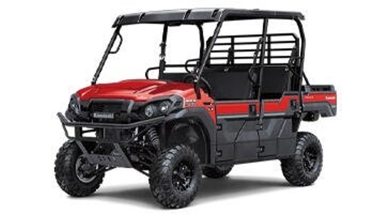 2025 KAWASAKI MULE PROFXT 1000 LE RANCH EDITION in a METALLIC DEEP RED exterior color. Family PowerSports (877) 886-1997 familypowersports.com 