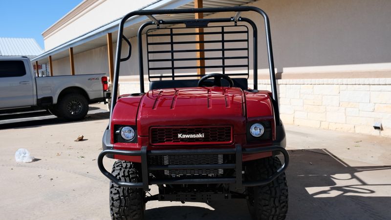 NEW 2026 KAWASAKI MULE 4010 4X4  in a DARK ROYAL RED exterior color. Family PowerSports (877) 886-1997 familypowersports.com