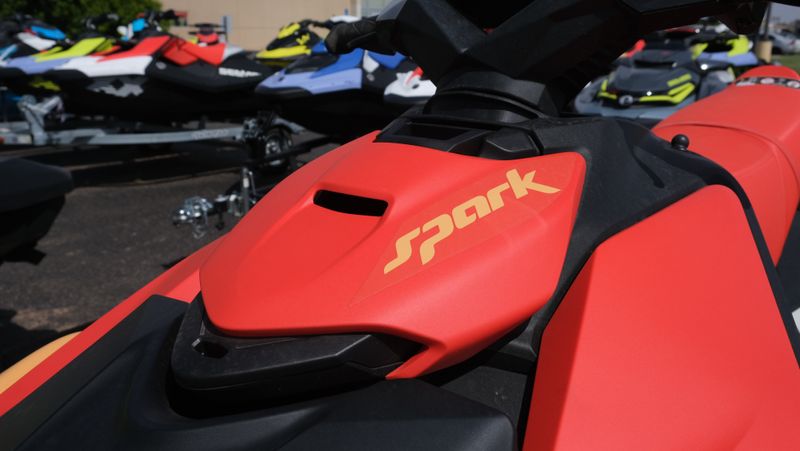 2024 SEADOO PWC SPARK CONV 90 OR 3UP IBR 24  in a ORANGE-RED exterior color. Family PowerSports (877) 886-1997 familypowersports.com 