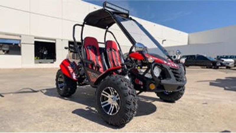 2024 TRAILMASTER BLAZER 200EX RED  in a RED exterior color. Family PowerSports (877) 886-1997 familypowersports.com 