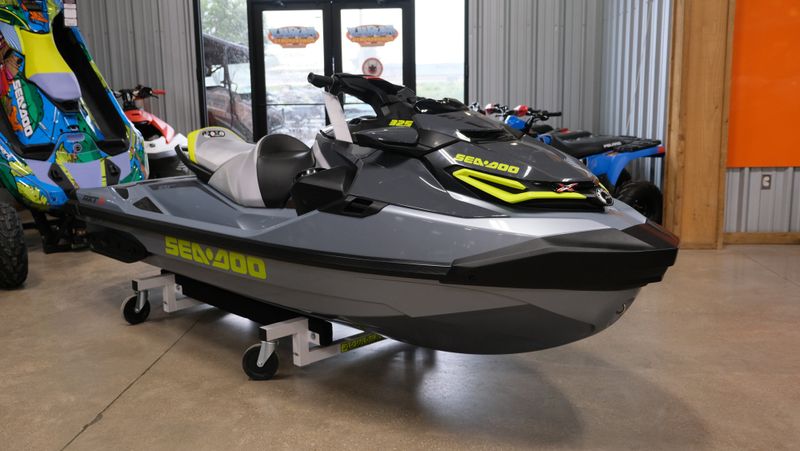 2024 SEADOO RXTX 325 WITH SOUND SYSTEM ICE METAL AND MANTA GREEN Image 1