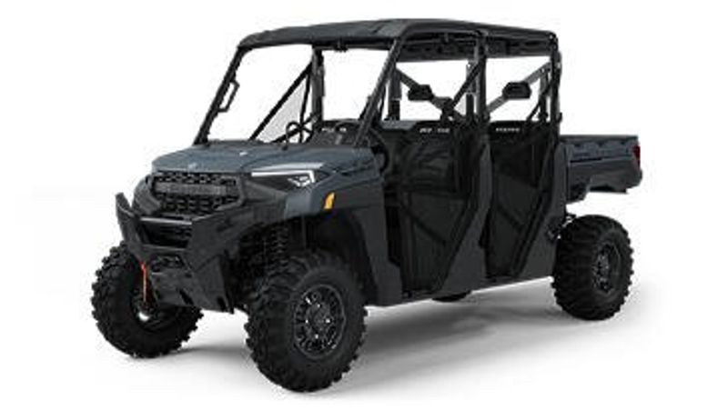 2025 POLARIS RANGER CREW XP 1000 PREMIUM STEALTH GRAY in a STEALTH GRAY exterior color. Family PowerSports (877) 886-1997 familypowersports.com 