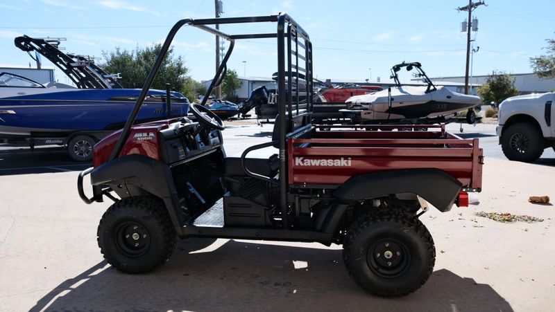 NEW 2026 KAWASAKI MULE 4010 4X4  in a DARK ROYAL RED exterior color. Family PowerSports (877) 886-1997 familypowersports.com