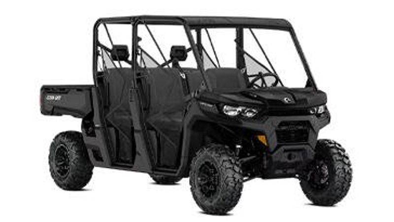 2025 CAN-AM DEFENDER MAX DPS HD10 STEALTH BLACK in a STEALTH BLACK exterior color. Family PowerSports (877) 886-1997 familypowersports.com 