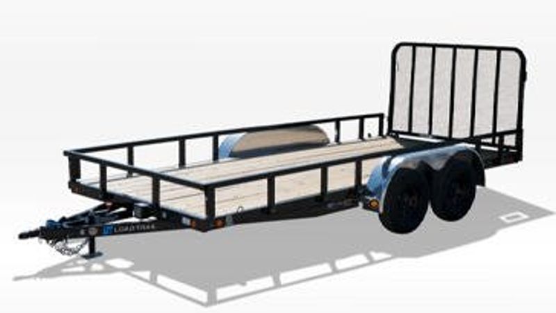 2025 LOAD TRAIL 77 X 14 FT UTILITY TRAILER  in a BLACK exterior color. Family PowerSports (877) 886-1997 familypowersports.com 