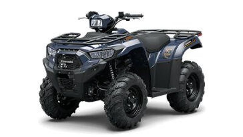 2025 KAWASAKI BRUTE FORCE 450 4X4 in a GRAYISH BLUE exterior color. Family PowerSports (877) 886-1997 familypowersports.com 