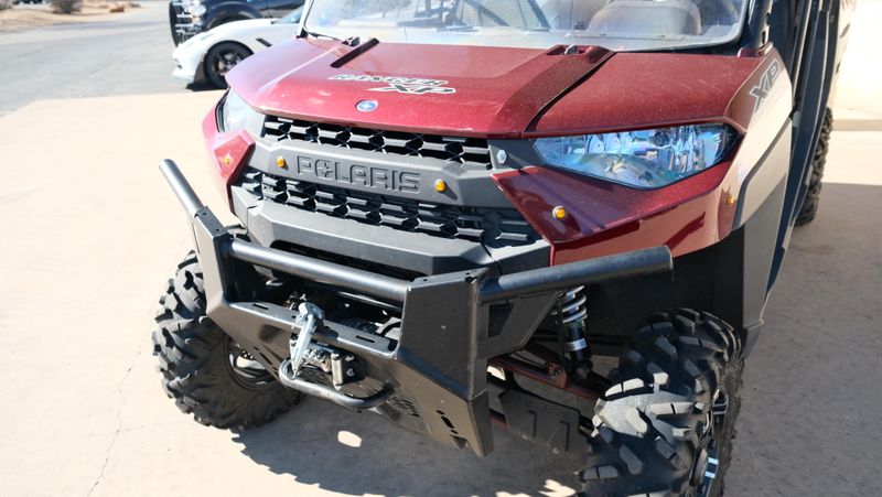 USED 2021 POLARIS RANGER CREW XP 1000 PREMIUM  BURGUNDY METALLIC PREMIUM Image 9