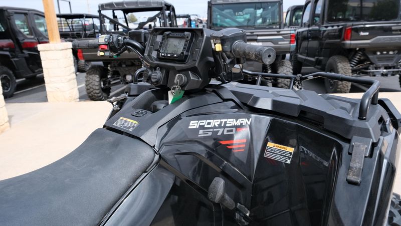 USED 2025 POLARIS SPORTSMAN 570  TRAIL  ONYX BLACK TRAIL Image 11
