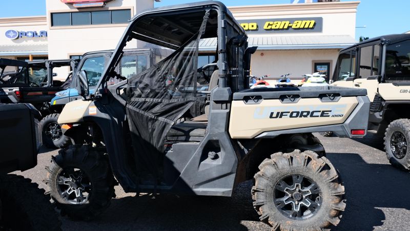 USED 2024 CFMOTO UFORCE 1000 CF1000UZ  in a TAN exterior color. Family PowerSports (877) 886-1997 familypowersports.com