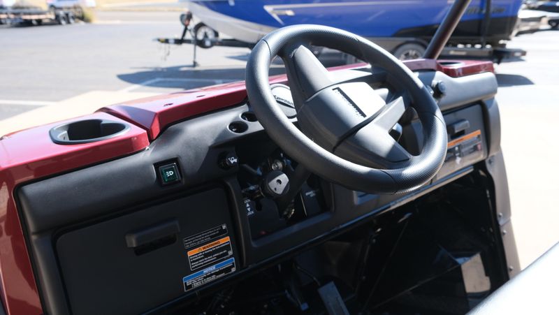 NEW 2026 KAWASAKI MULE 4010 4X4  in a DARK ROYAL RED exterior color. Family PowerSports (877) 886-1997 familypowersports.com