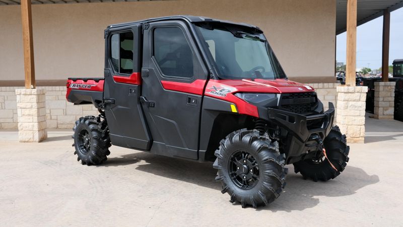 USED 2025 POLARIS RANGER CREW XP 1000 NS ED ULT  SUNSET RED ULTIMATE Image 1