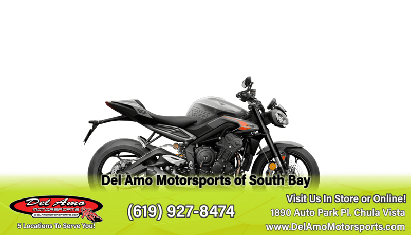 2024 Triumph STREET TRIPLE 765 RS  in a SILVER ICE exterior color. Del Amo Motorsports of South Bay (619) 547-1937 delamomotorsports.com 