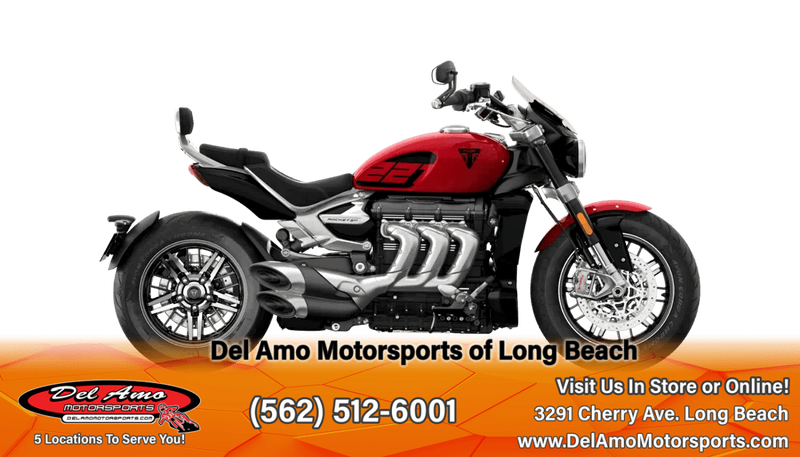 2024 Triumph ROCKET 3 GT  in a SAPPHIRE BLACK exterior color. Del Amo Motorsports of Long Beach (562) 362-3160 delamomotorsports.com 