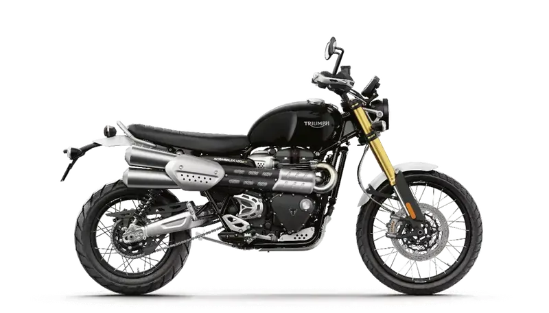 2023 Triumph Scrambler 1200 XE  in a Sapphire Black exterior color. Motorcycles of Dulles 571.934.4450 motorcyclesofdulles.com 
