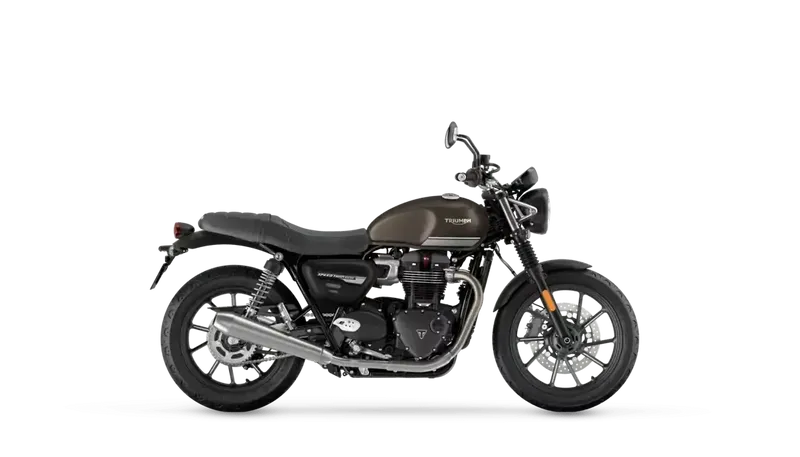 2023 Triumph SPEED TWIN 900 in a Ironstone exterior color. Cross Country Powersports 732-491-2900 crosscountrypowersports.com 