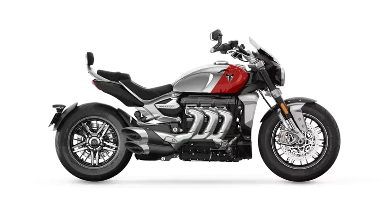 2023 Triumph Rocket 3 GT Chrome  in a Chrome/Diablo Red exterior color. Motorcycles of Dulles 571.934.4450 motorcyclesofdulles.com 