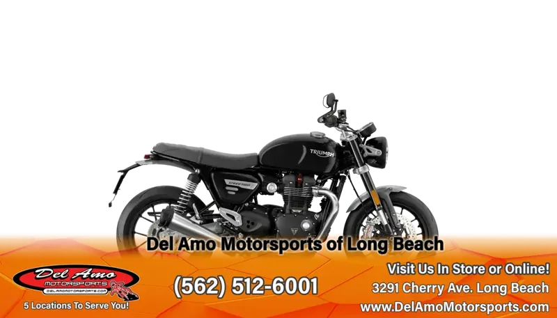 2024 Triumph SPEED TWIN 1200  in a JET BLACK exterior color. Del Amo Motorsports of Long Beach (562) 362-3160 delamomotorsports.com 