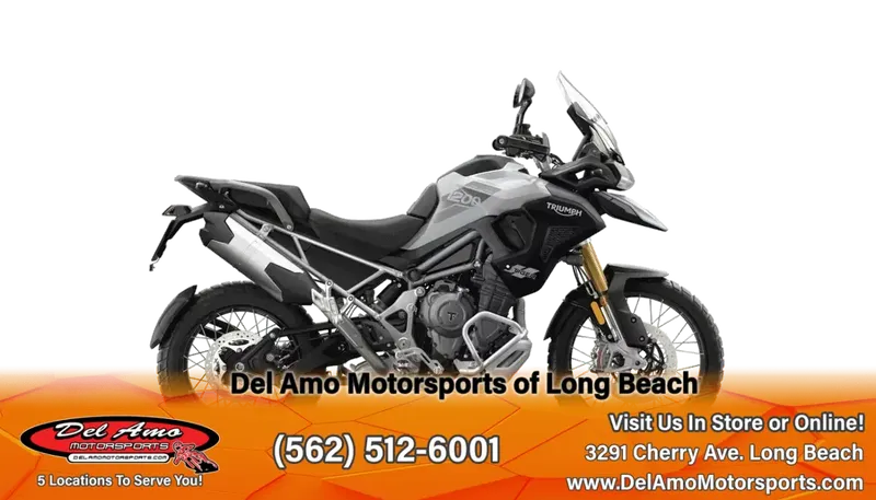 2023 Triumph TIGER 1200 RALLY PRO  in a SNOWDONIA WHITE exterior color. Del Amo Motorsports of Long Beach (562) 362-3160 delamomotorsports.com 