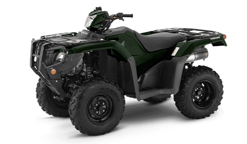 2024 Honda FOREMAN RUBICON DCT EPS  in a BLACK FOREST GREEN exterior color. Cross Country Powersports 732-491-2900 crosscountrypowersports.com 