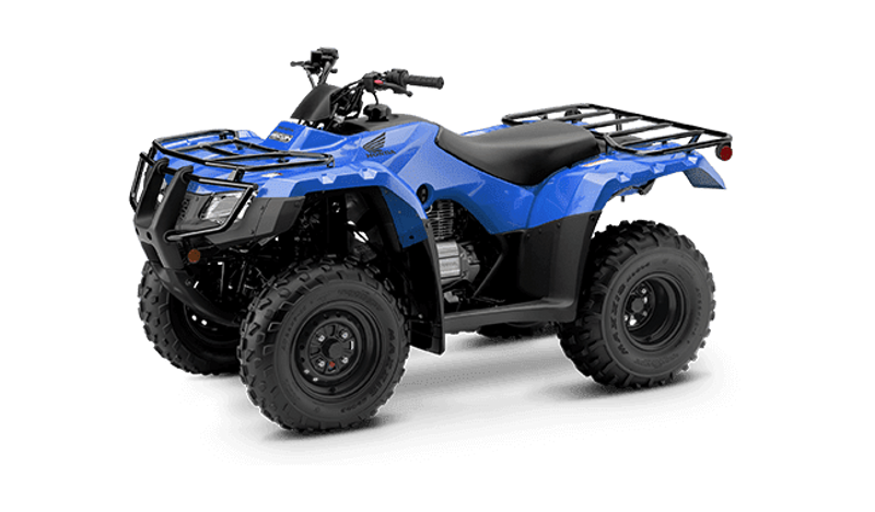 2023 Honda FourTrax Recon in a Reactor Blue exterior color. Greater Boston Motorsports 781-583-1799 pixelmotiondemo.com 