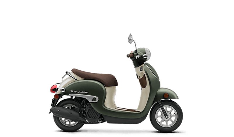 2024 Honda Metropolitan in a MATTE ARMORED GREEN METALLIC exterior color. Cross Country Powersports 732-491-2900 crosscountrypowersports.com 